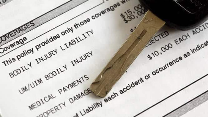 Insurance Coverage Paperwork Near Key