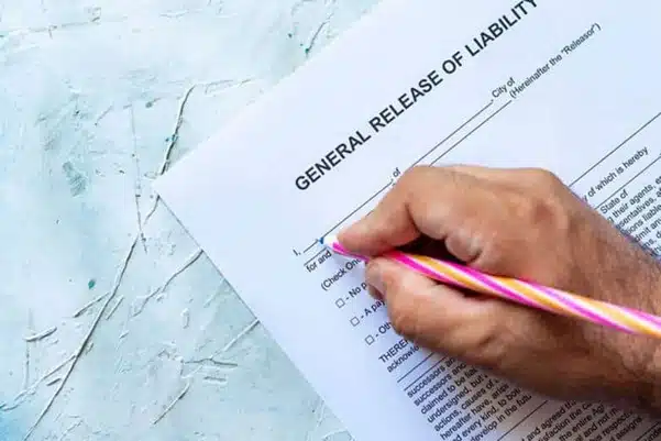 Formulario De Exención De Responsabilidad En Un Accidente De Auto